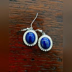 Lapis Crystal Earrings